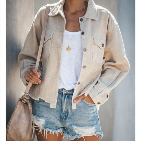 distressed corduroy jacket